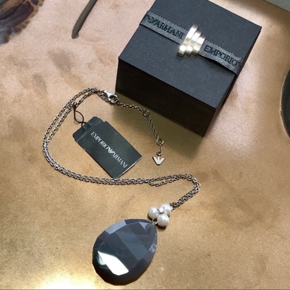 GIORGIO ARMANI Sterling Silver Pearl Bracelet NEW! - Picture 5 of 5